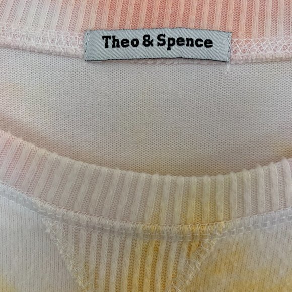 Theo & Spence Nordstrom Plush Soft Pullover Top Creamsicle Stripe Size XL NEW - Picture 8 of 9